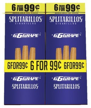 Splitarillos Grape Cigarillos 30 Pouches of 3