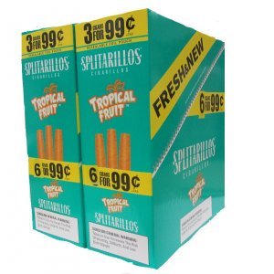 Splitarillos Cigarillos Tropical Fruit 30 Pouches of 3