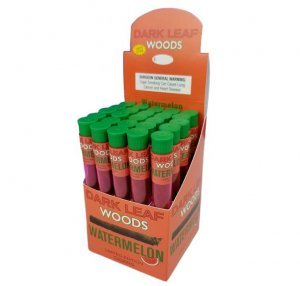 Woods Dark Leaf Tubed Cigars Watermelon 25Ct