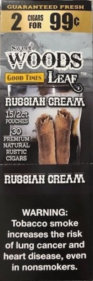 Good Times Sweet Woods Russian Cream 15 Pouches of 2