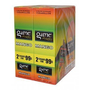 Game Cigarillos Foil Mango 30 Pouches of 2