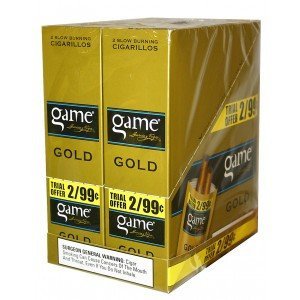 Game Cigarillos Foil Honey (Gold) 30 Pouches of 2