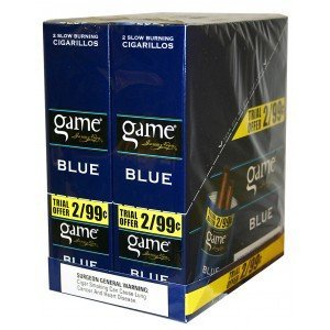 Game Cigarillos Foil Blue 30 Pouches of 2