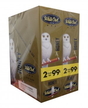 White Owl Cigarillos Honey 30 Pouches of 2