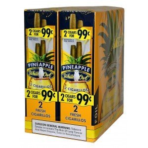 White Owl Cigarillos Pineapple 30 Pouches of 2