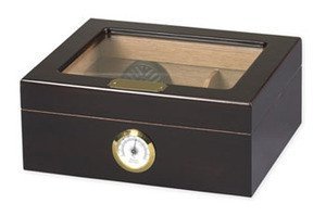 Capri Glass Top Cigar Humidor