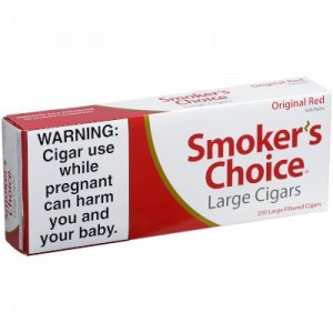 Smokers Choice Filtered Cigars Red Orginal 100S Soft 10/20