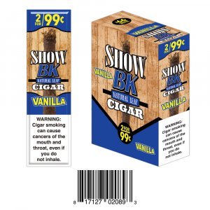 Show Masters Natural Leaf Cigars Vanilla 15 Packs of 2