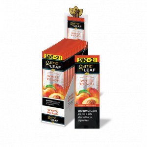 Game Leaf Cigars White Peach 15 Pouches of 2