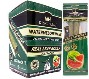 King Palm Wraps Slim Watermelon Wave 20Ct/2