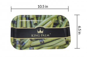 King Palm Rolling Tray Medium- Royal