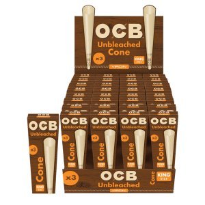 OCB Unbleached Cones Display