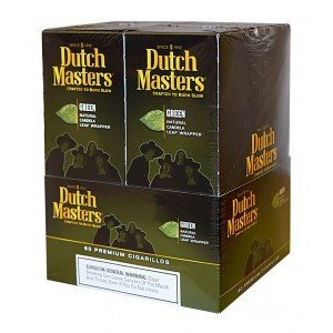 Dutch Masters Cigarillos Palma Green Foil 20 Pouches of 3