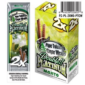 Double Platinum Blunt Wraps Mojito 25/2 Ct