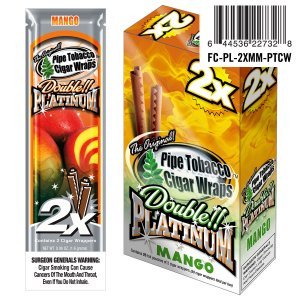 Double Platinum Blunt Wraps Mello Mango 25/2 Ct