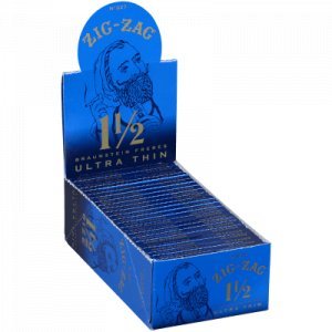 Zig Zag Ultra Thin Blue Cigarette Papers 1 1/2 24Ct