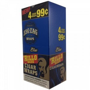 Zig Zag Rillo Wraps Blueberry 4 for 0.99