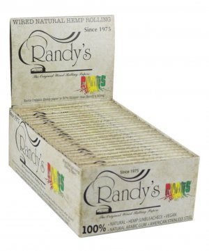 Randys Roots Wired Natural Hemp Rolling Papers 25Ct