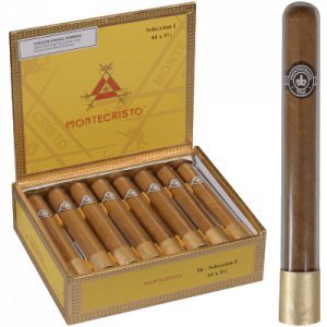 Montecristo Classic Seleccion I Tube Cigar Corona 16 Ct. Box 5.50X44.5