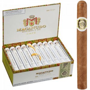 Macanudo Cafe Hampton Court Tubos Cigar Corona 25 Ct. Box 5.50X42