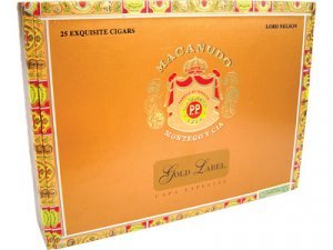 Macanudo Gold Label Shakespeare Cigar Lonsdale 25 Ct. Box 6.50X45