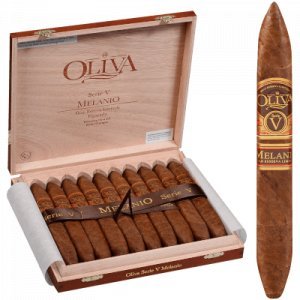 Oliva Serie V Melanio Cigars Figurado 10 Ct. Box 6.50X52