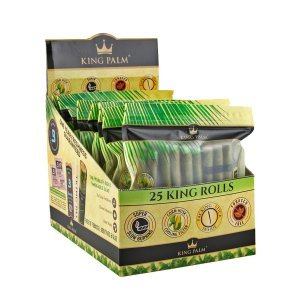 King Palm Pre-Roll Wraps - 25pk / King / 8pc Display