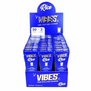 Vibes Rice Cones Rolling Paper- Kingsize Slim 30 Pc