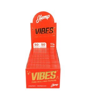 VIBES Hemp Rolling Papers 1 1/4 / 50pc Display