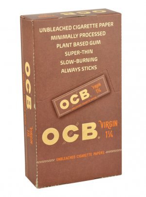 OCB Virgin Rolling Papers 1 1/4" 24 Packs