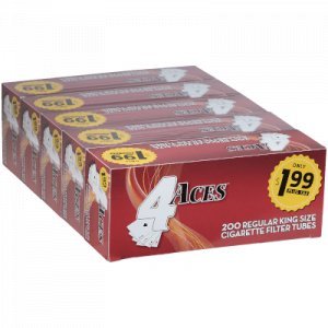 4 Aces Cigarette Filter Tubes King Size 5/200 Ct. Boxes