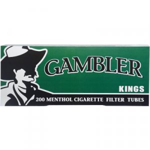 Gambler Cigarette Filter Tubes King Size Menthol 5/200 Ct. Boxes