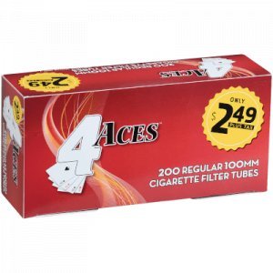 4 Aces Cigarette Filter Tubes 100mm 5/200 Ct. Boxes