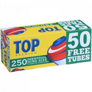 Top Cigarette Tubes King Size Menthol Bonus 250 Ct. Box