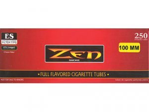 Zen Cigarette Filter Tubes 100mm Full Flavor 250 Ct. Box