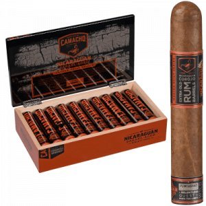 Camacho Nicaraguan Barrel-Aged Cigar Robusto Tubos 20 Ct. Box