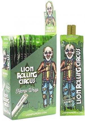 Lion Rolling Circus Hemp Wraps Natural 25/2