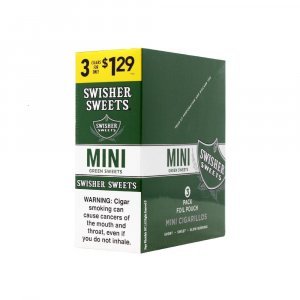 Swisher Sweets Mini Cigarillos Foil Green 15/3