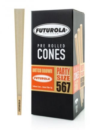 Futurola Cones Party Size Dutch Brown 567ct