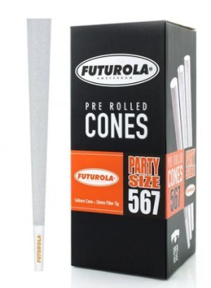 Futurola Cones Party Size Classic White 567ct