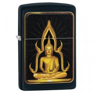 Zippo Buddah Black Matte Lighter