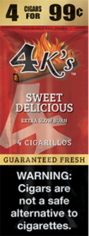 4 Kings Cigars Sweet Delicious 15 Pouches of 4