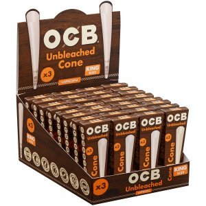 OCB Virgin King Pre-rolled Cones 32/3 Ct. Display