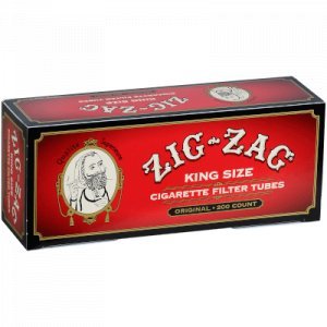 Zig Zag Cigarette Tubes King Size 200 Ct. Box