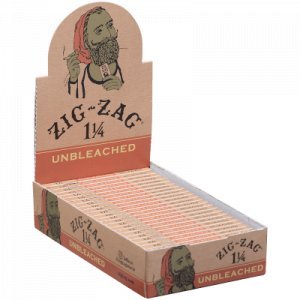 Zig Zag Unbleached 1 1/4 Papers 25 Ct. Box