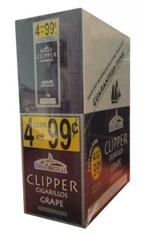 Clipper Cigarillos Grape 15 Pouches of 4