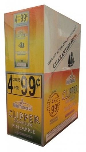 Clipper Cigarillos Pineapple 15 Pouches of 4