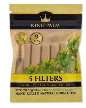 King Palm 5pk Corn Husk Filters 9mm - 24ct