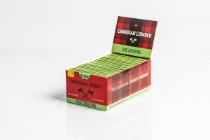 Canadian Lumber Green Rolling Papers 1 1/4 With Filters 22 Packs