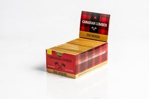 Canadian Lumber The Woods Rolling Papers 1 1/4 With Filters 22 Packs